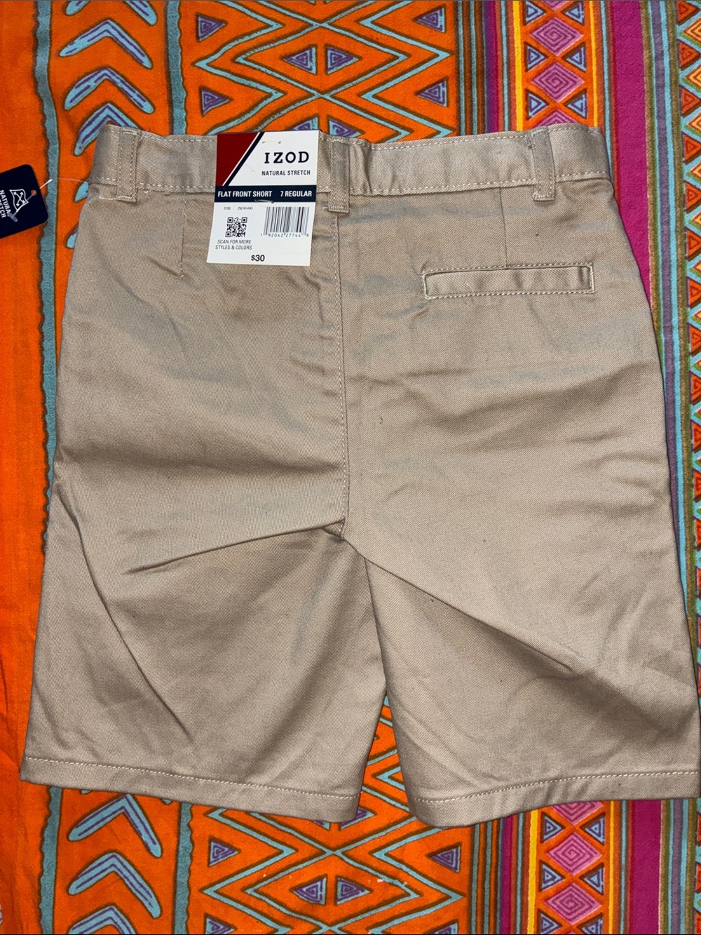 Izod Beige Flat Front Kids' Shorts